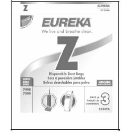 EUREKA Vac Bag Type Z 3PK 52339A